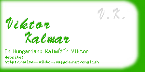 viktor kalmar business card